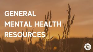 general mental health resources